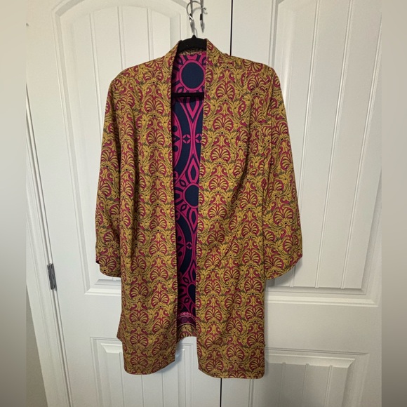 Chico’s Reversible Kimono Size 2 (12-14) L - Picture 4 of 4